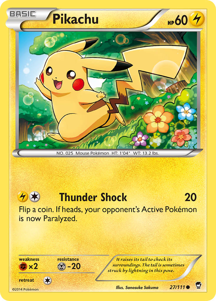 Pikachu (27/111) [XY: Furious Fists] | Tabernacle Games