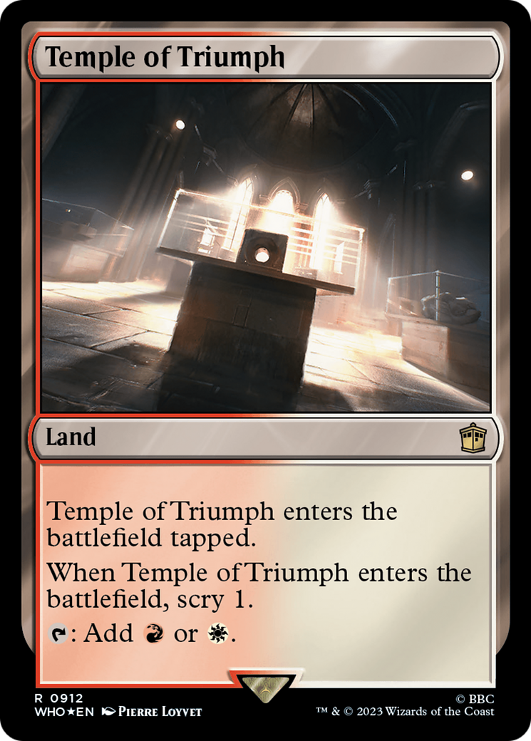 Temple of Triumph (Surge Foil) [Doctor Who] | Tabernacle Games
