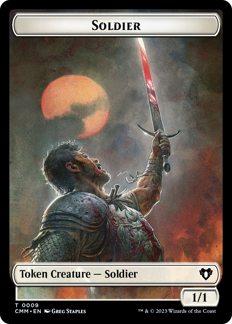 Soldier Token [Commander Masters Tokens] | Tabernacle Games