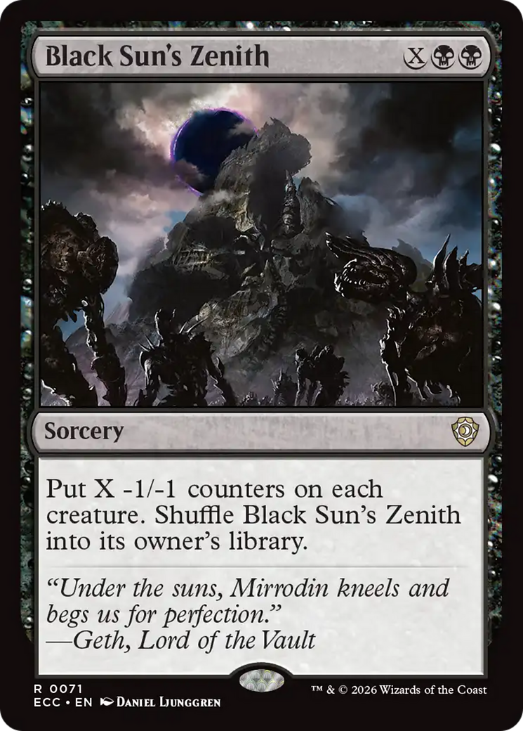 Black Sun's Zenith [Lorwyn Eclipsed Commander] | Tabernacle Games
