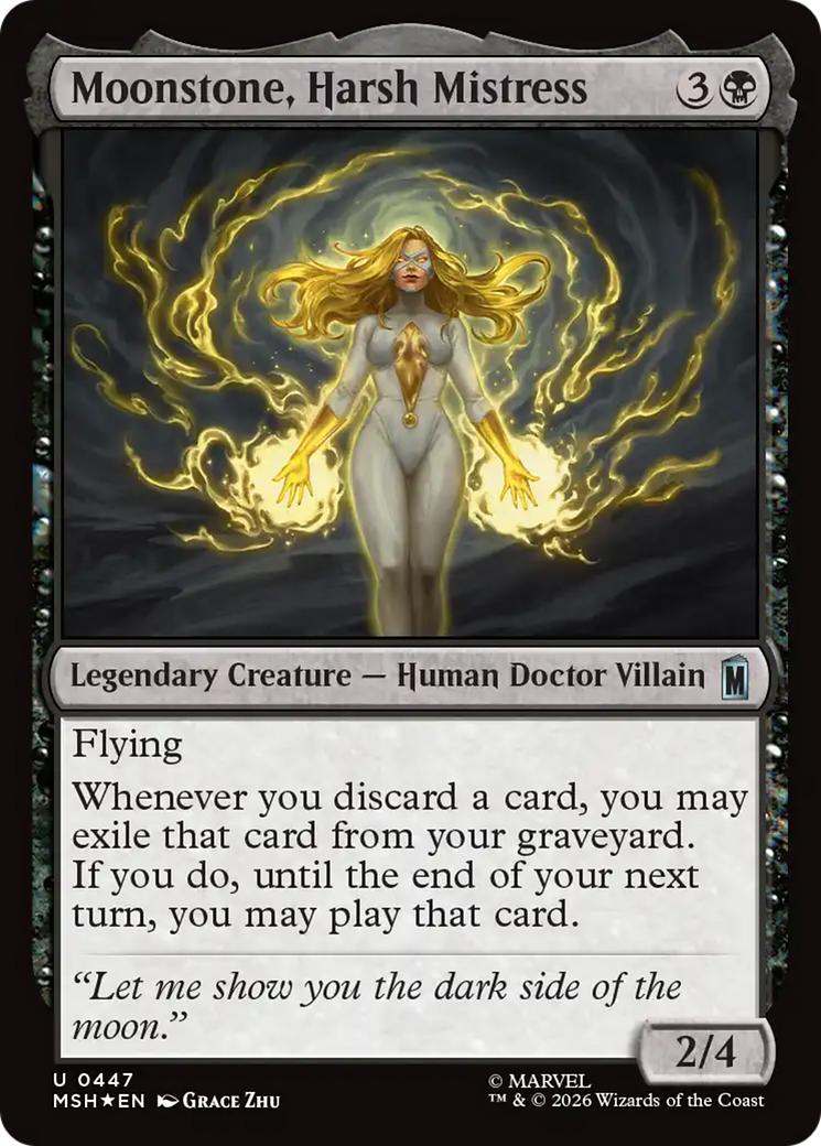 Moonstone, Harsh Mistress (Surge Foil) [Marvel Super Heroes] | Tabernacle Games