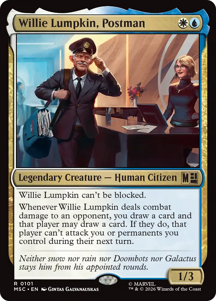Willie Lumpkin, Postman (Surge Foil) [Marvel Super Heroes Commander] | Tabernacle Games
