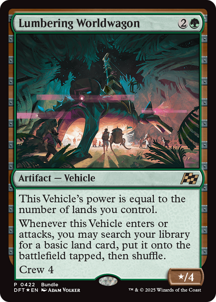 Lumbering Worldwagon (Bundle) [Aetherdrift Promos] | Tabernacle Games