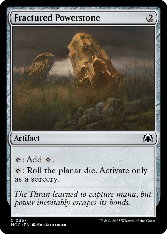Fractured Powerstone [March of the Machine Commander] | Tabernacle Games