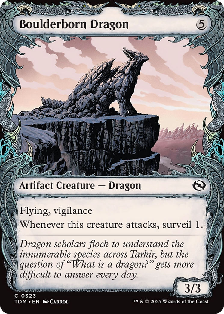 Boulderborn Dragon (Showcase) [Tarkir: Dragonstorm] | Tabernacle Games