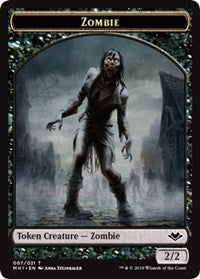 Zombie (007) // Construct (017) Double-Sided Token [Modern Horizons Tokens] | Tabernacle Games