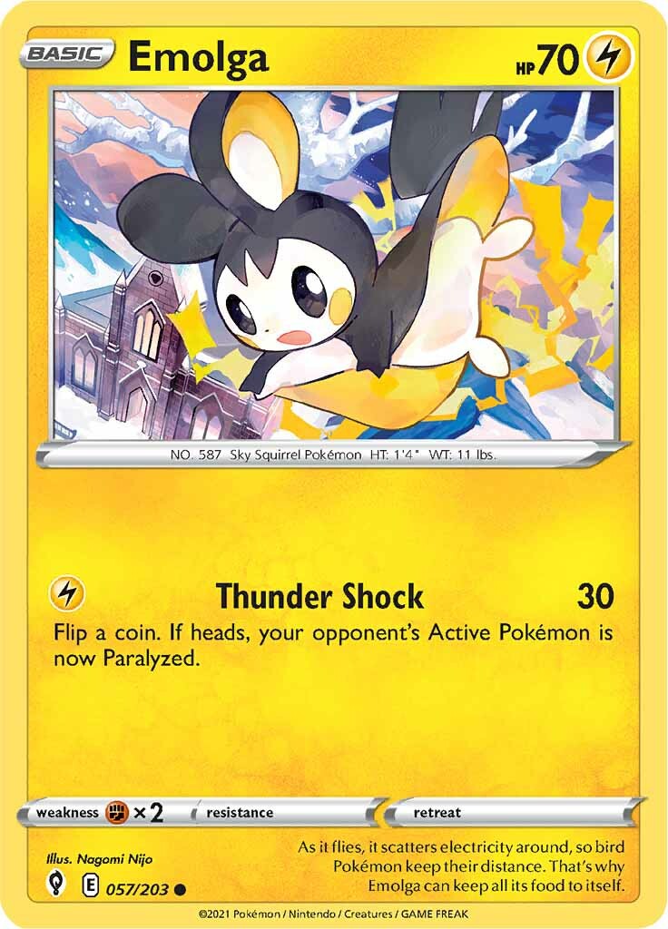 Emolga (057/203) [Sword & Shield: Evolving Skies] | Tabernacle Games