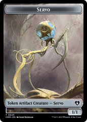 Soldier // Servo Double-Sided Token [Commander Masters Tokens] | Tabernacle Games