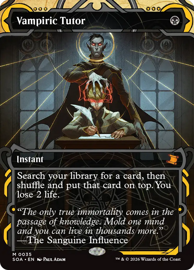 Vampiric Tutor [Secrets of Strixhaven: Mystical Archive] | Tabernacle Games