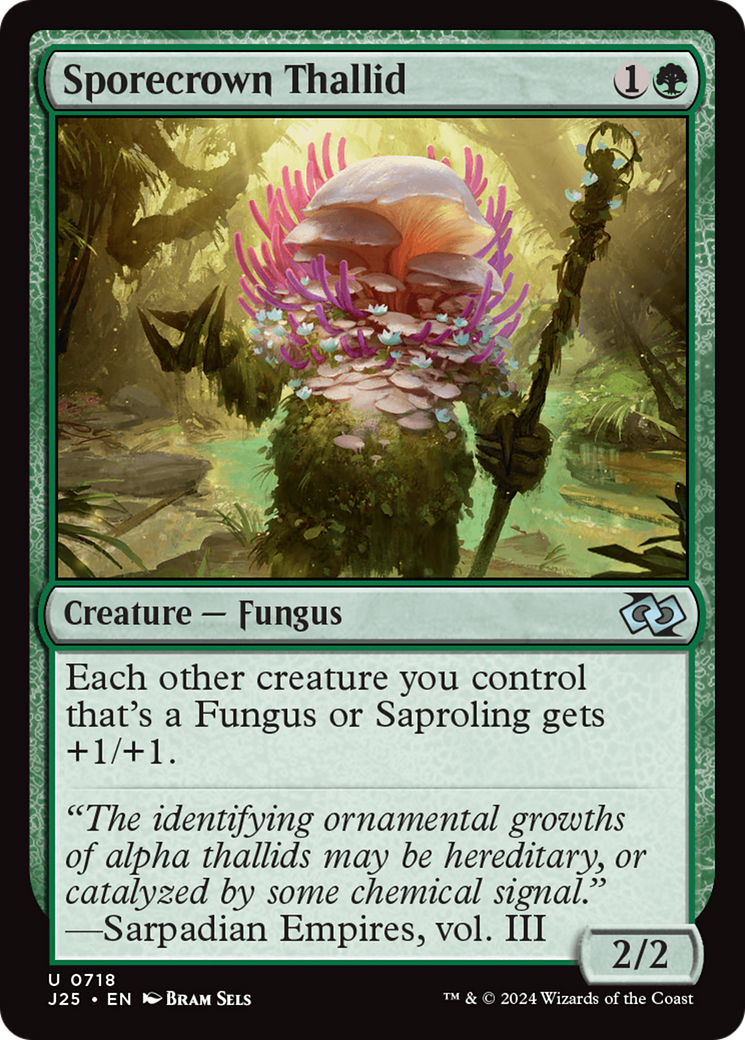 Sporecrown Thallid [Foundations Jumpstart] | Tabernacle Games