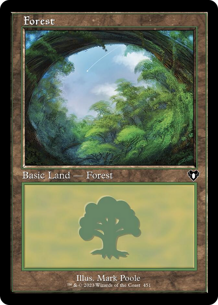 Forest (451) (Retro) [Commander Masters] | Tabernacle Games