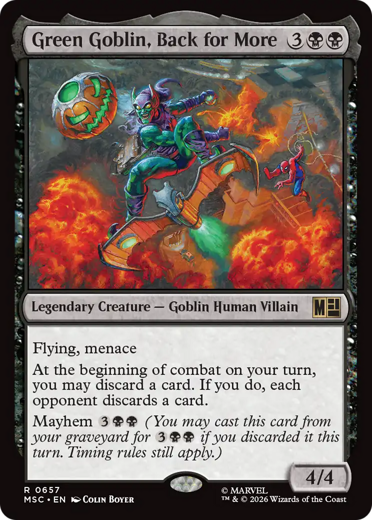 Green Goblin, Back for More [Marvel Super Heroes Commander] | Tabernacle Games
