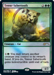 Temur Sabertooth [Year of the Tiger 2022] | Tabernacle Games