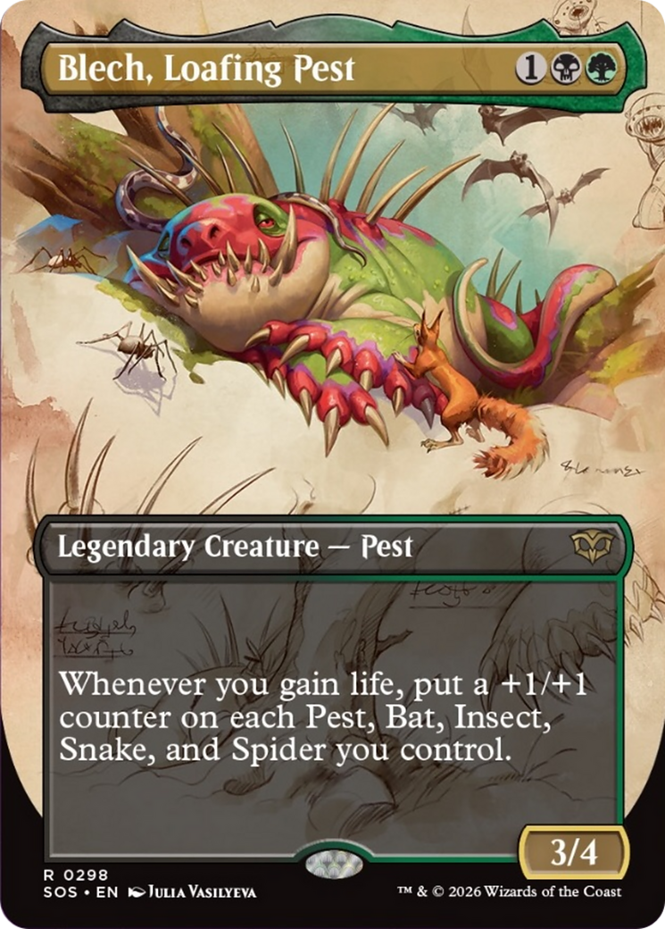 Blech, Loafing Pest (Borderless) [Secrets of Strixhaven] | Tabernacle Games