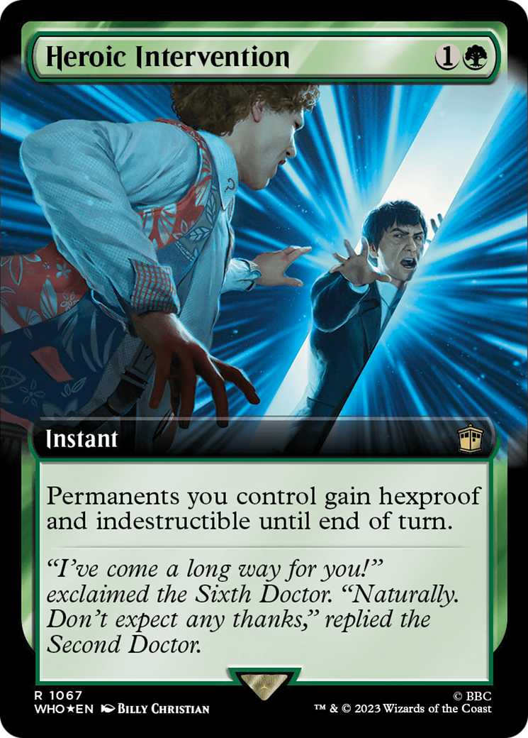 Heroic Intervention (Extended Art) (Surge Foil) [Doctor Who] | Tabernacle Games