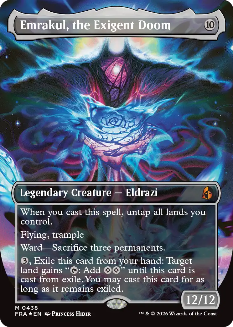 Emrakul, the Exigent Doom (Borderless) [Reality Fracture] | Maze of Fitzroy