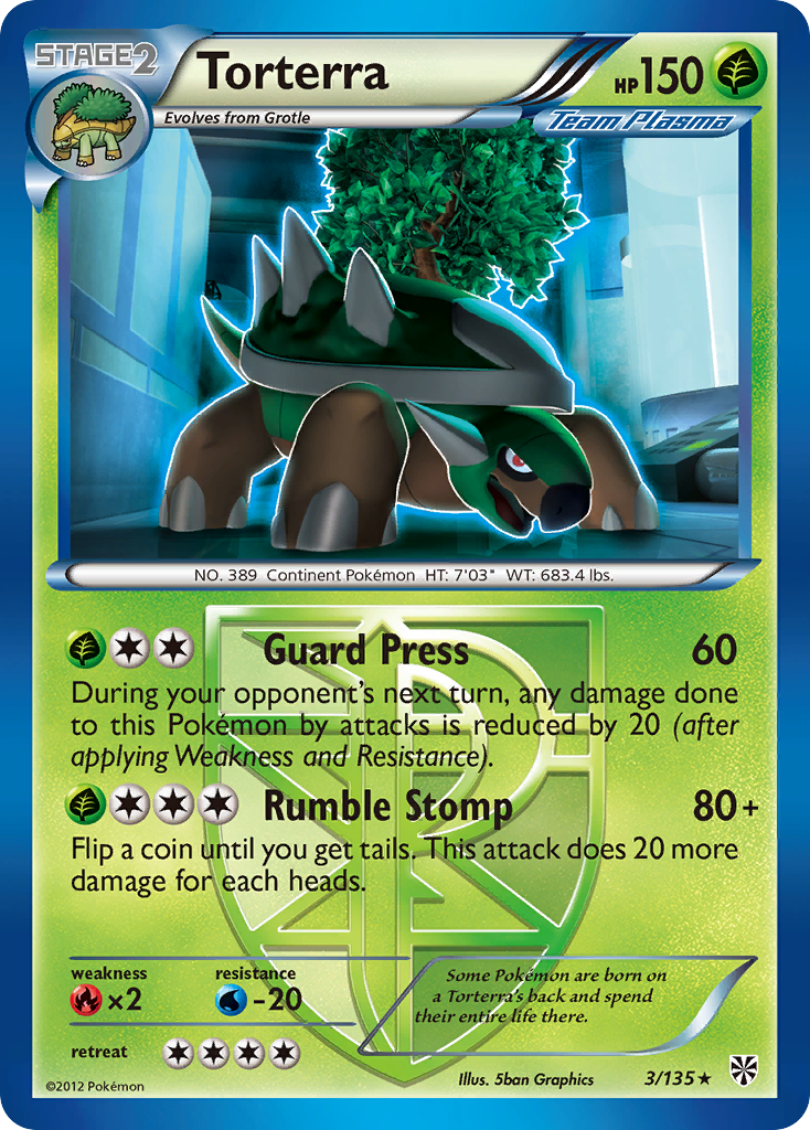 Torterra (3/135) [Black & White: Plasma Storm] | Tabernacle Games