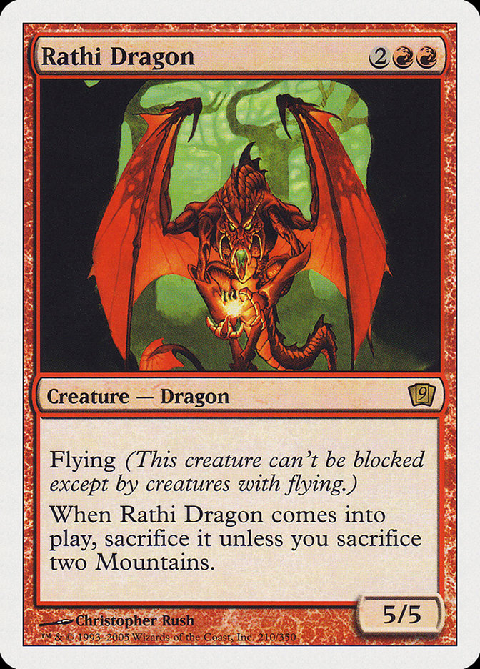 Rathi Dragon (9th Edition) [Oversize Cards] | Tabernacle Games