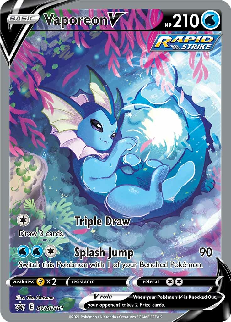 Vaporeon V (SWSH181) [Sword & Shield: Black Star Promos] | Tabernacle Games