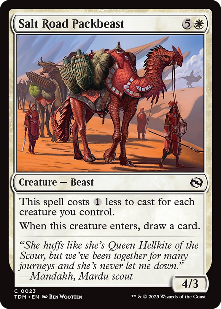 Salt Road Packbeast [Tarkir: Dragonstorm] | Tabernacle Games