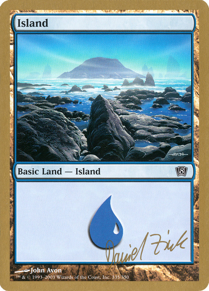 Island (dz335) (Daniel Zink) [World Championship Decks 2003] | Tabernacle Games