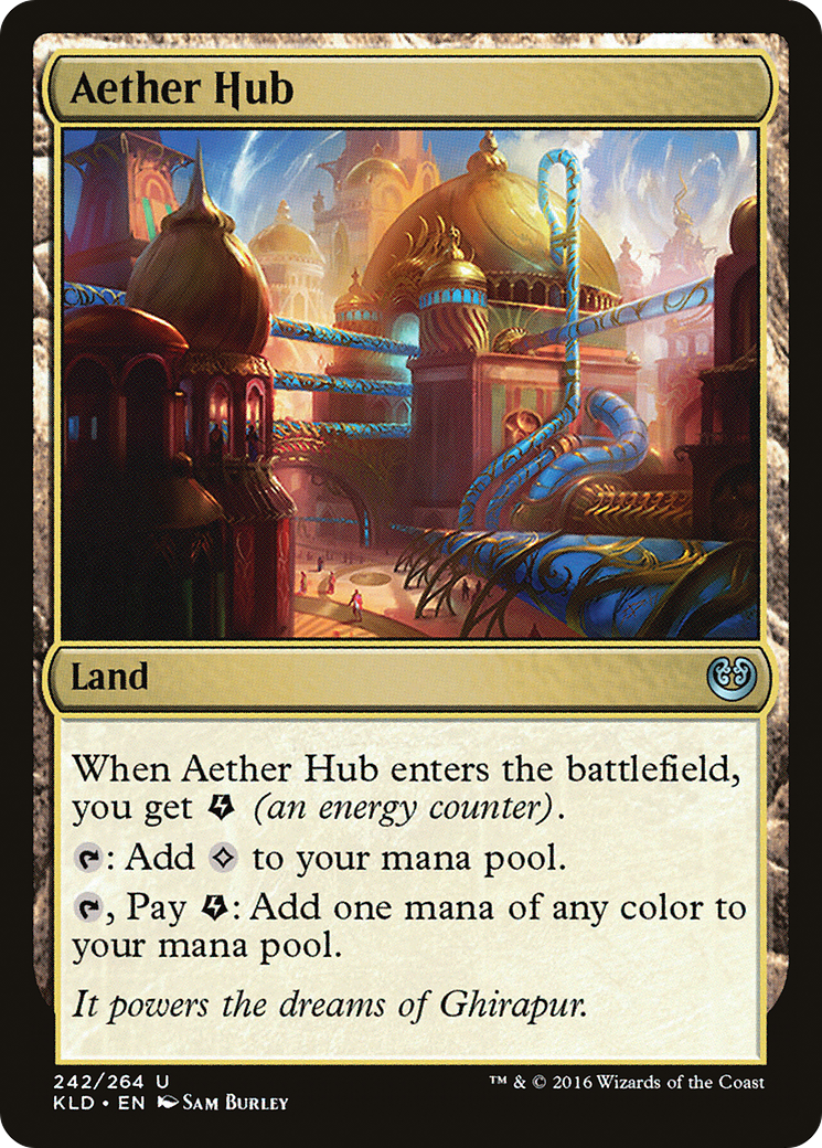 Aether Hub (Ripple Foil) [Modern Horizons 3 Commander] | Tabernacle Games