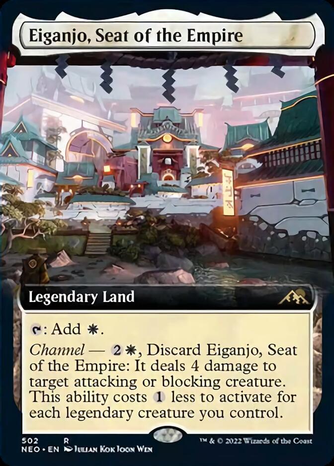 Eiganjo, Seat of the Empire (Extended Art) [Kamigawa: Neon Dynasty] | Tabernacle Games