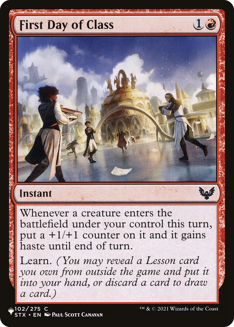 First Day of Class [The List] | Tabernacle Games
