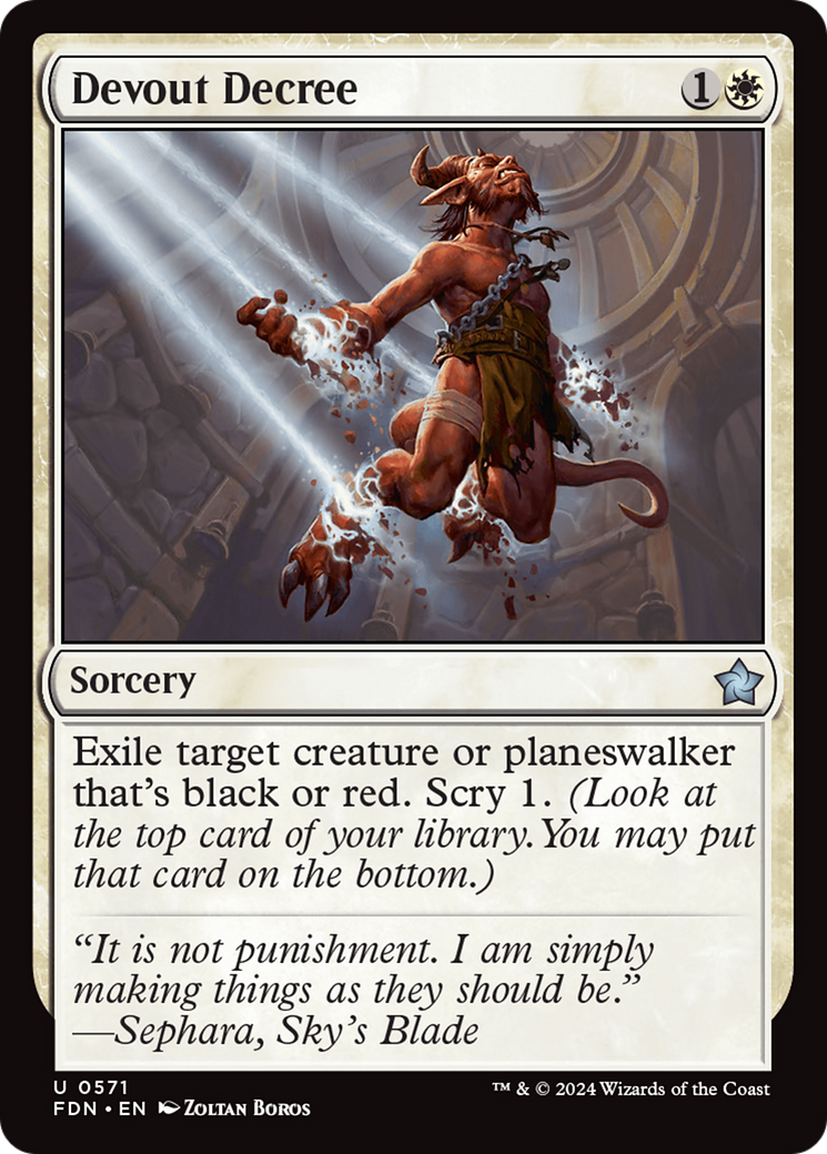 Devout Decree [Foundations] | Tabernacle Games