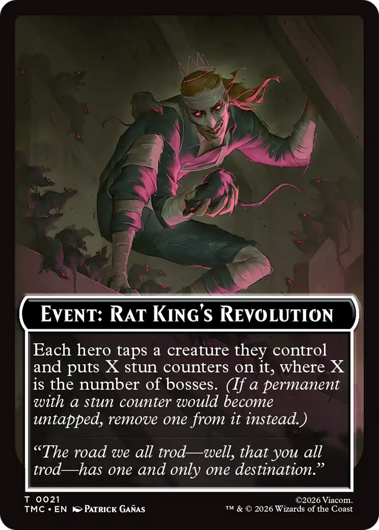 Event: Rat King's Revolution [Teenage Mutant Ninja Turtles Commander Tokens] | Tabernacle Games