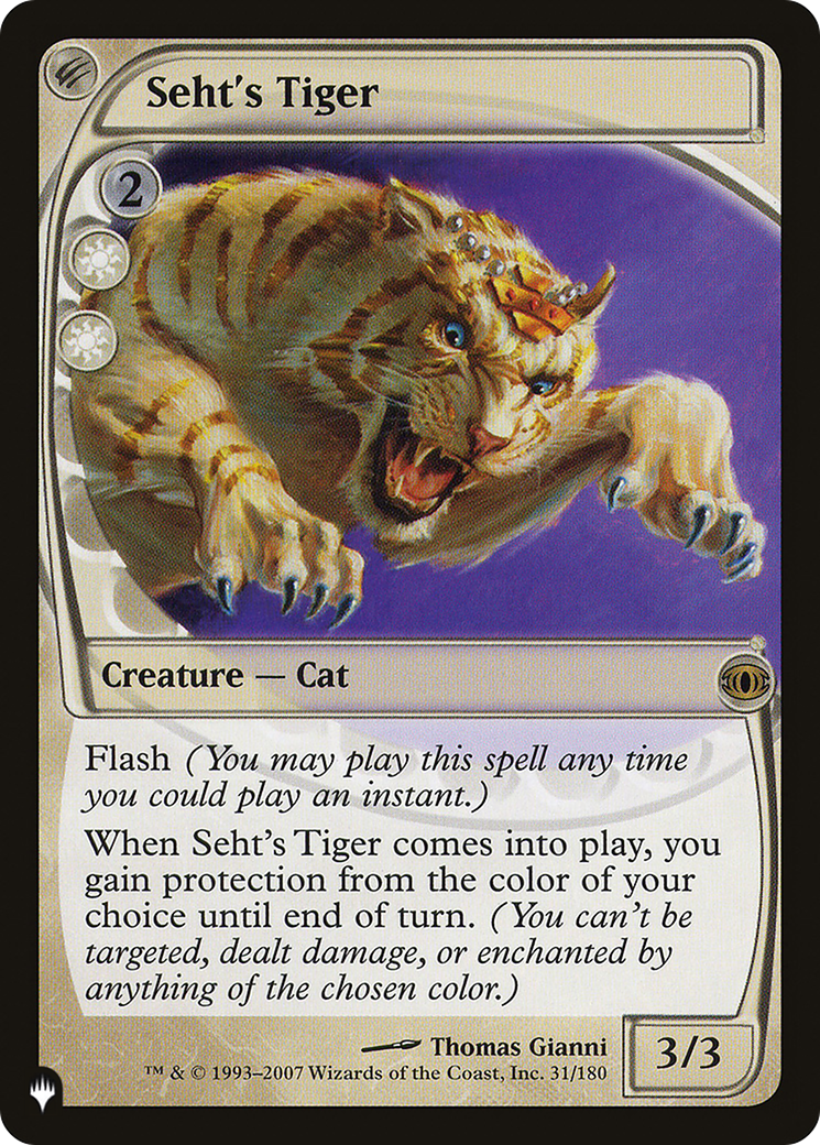 Seht's Tiger [The List] | Tabernacle Games
