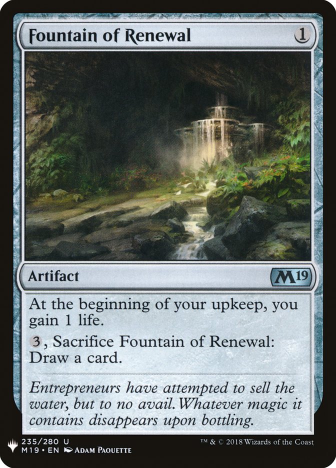Fountain of Renewal [Mystery Booster] | Tabernacle Games