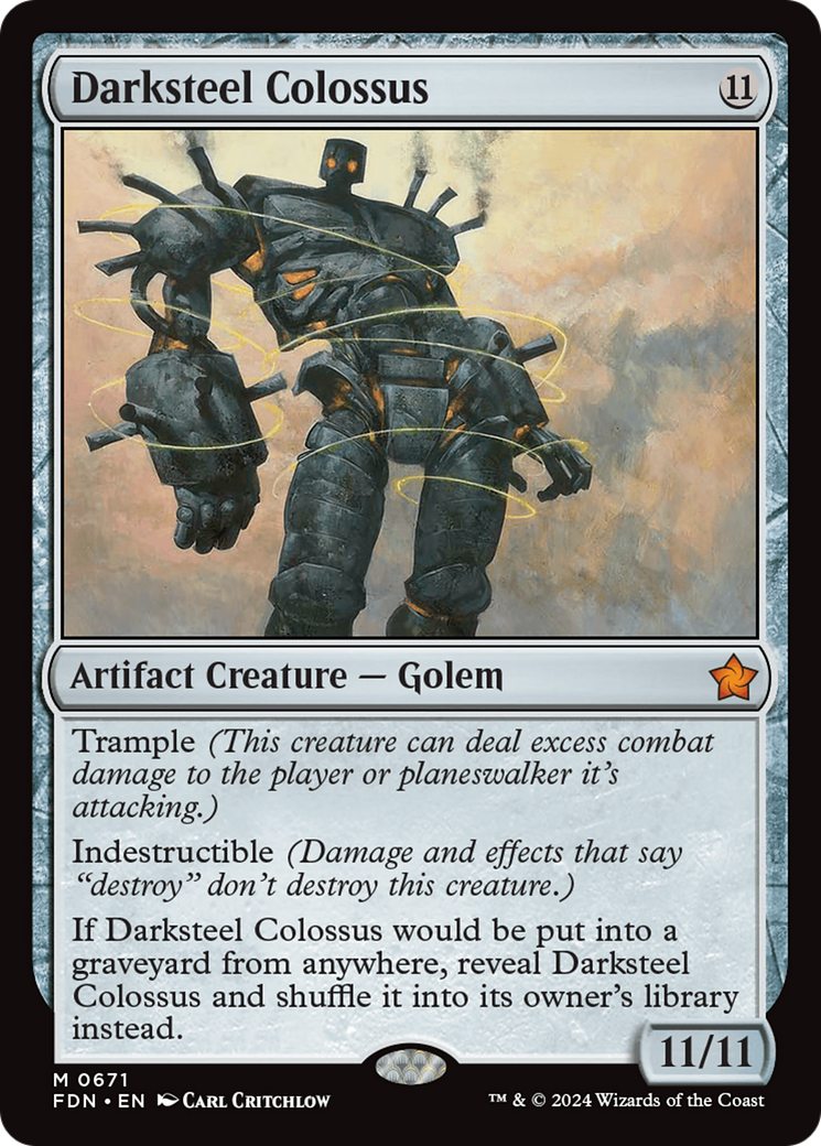 Darksteel Colossus [Foundations] | Tabernacle Games