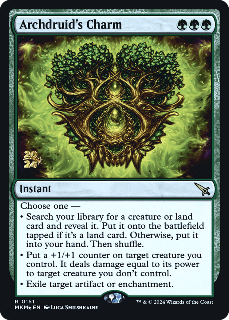 Archdruid's Charm [Murders at Karlov Manor Prerelease Promos] | Tabernacle Games