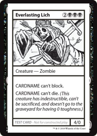 Everlasting Lich (2021 Edition) [Mystery Booster Playtest Cards] | Tabernacle Games