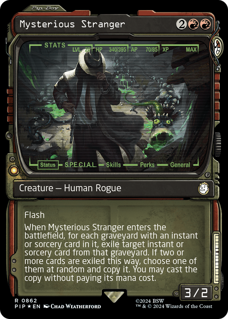 Mysterious Stranger (Showcase) (Surge Foil) [Fallout] | Tabernacle Games
