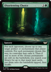 Disorienting Choice (Extended Art) [Duskmourn: House of Horror Commander] | Tabernacle Games