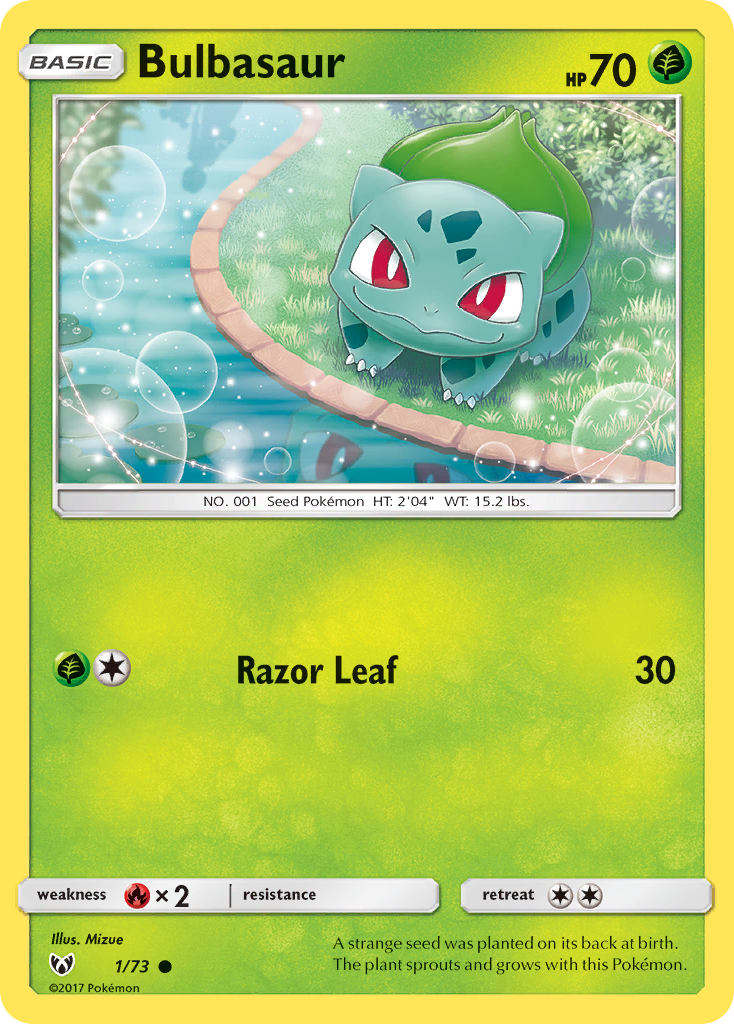 Bulbasaur (1/73) [Sun & Moon: Shining Legends] | Tabernacle Games