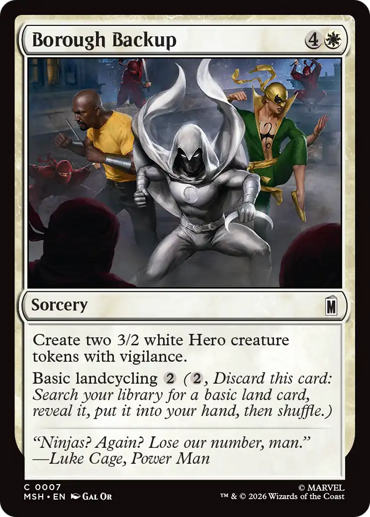 Borough Backup [Marvel Super Heroes] | Tabernacle Games