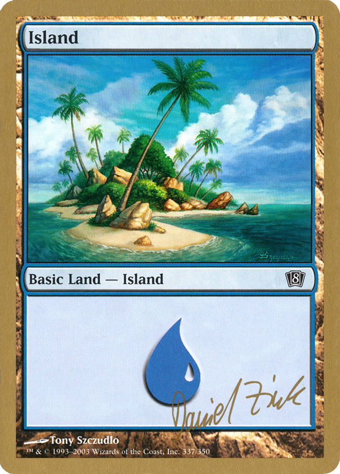 Island (dz337) (Daniel Zink) [World Championship Decks 2003] | Tabernacle Games