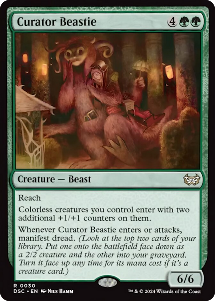 Curator Beastie (Extended Art) [Duskmourn: House of Horror Commander] | Tabernacle Games