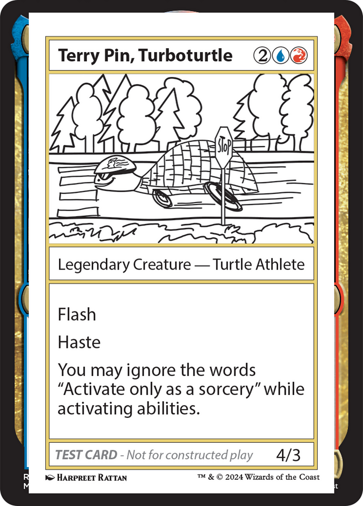 Terry Pin, Turboturtle [Mystery Booster 2 Playtest Cards] | Tabernacle Games