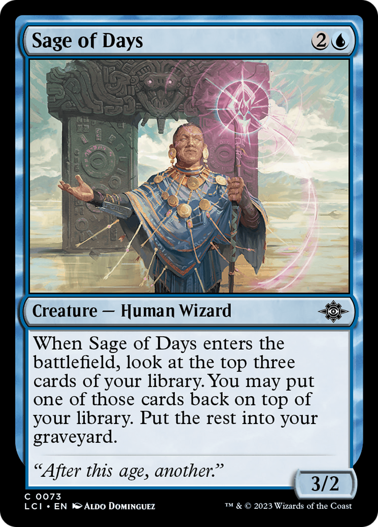 Sage of Days [The Lost Caverns of Ixalan] | Tabernacle Games