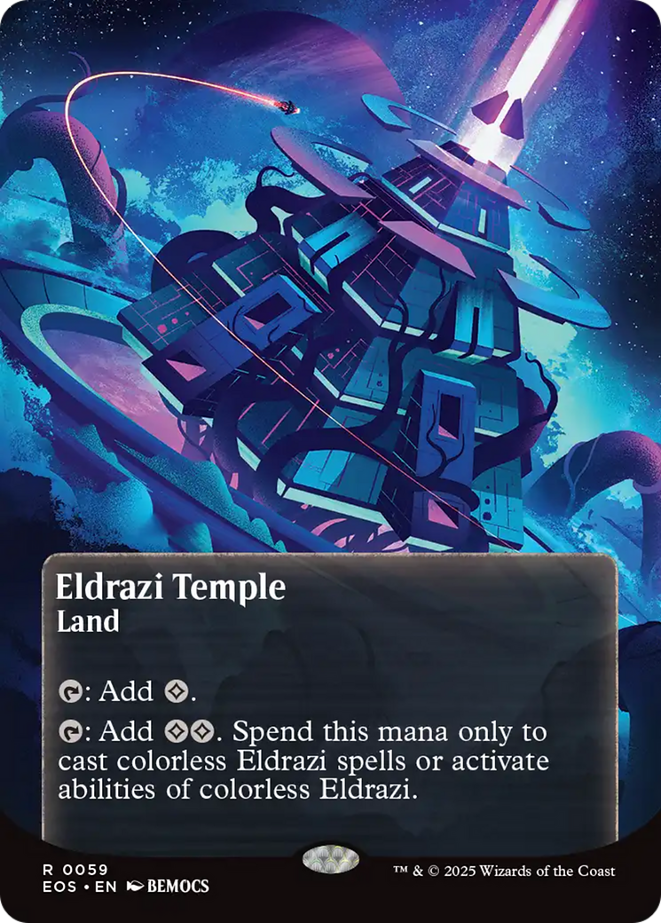 Eldrazi Temple (0059) (Borderless) [Edge of Eternities: Stellar Sights] | Tabernacle Games