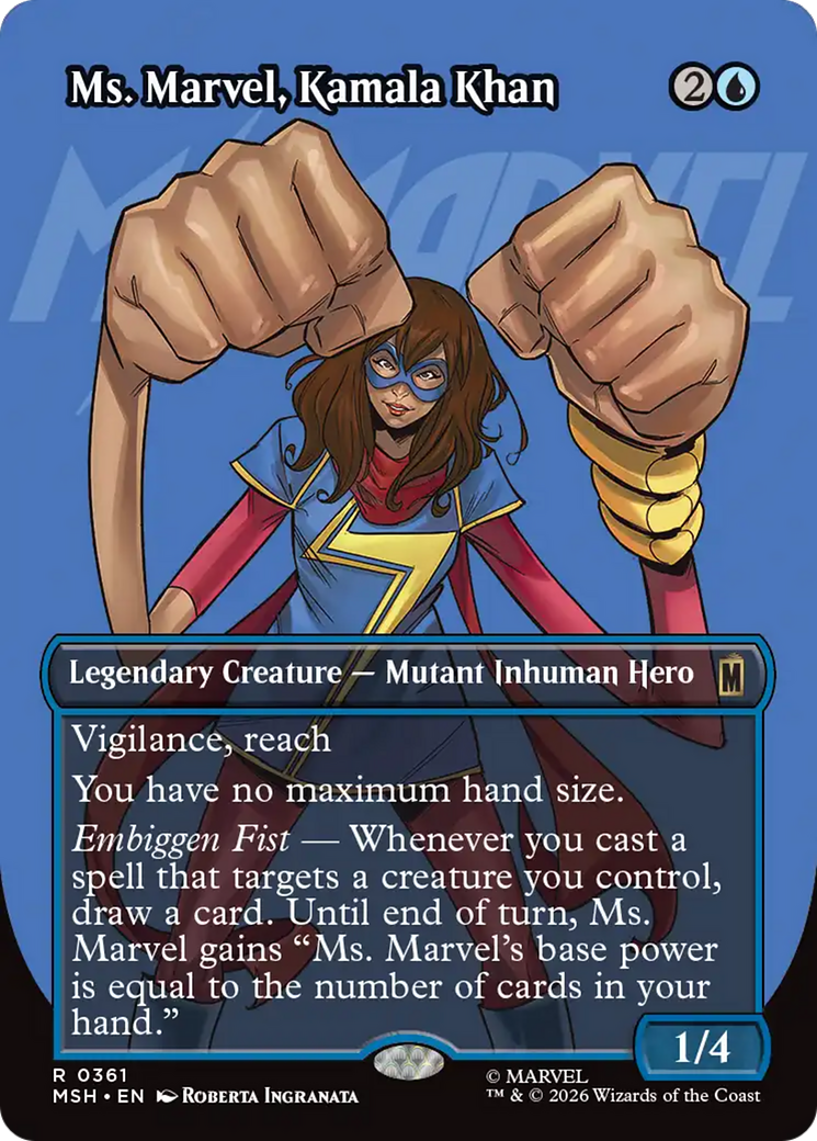 Ms. Marvel, Kamala Khan (Borderless) [Marvel Super Heroes] | Tabernacle Games