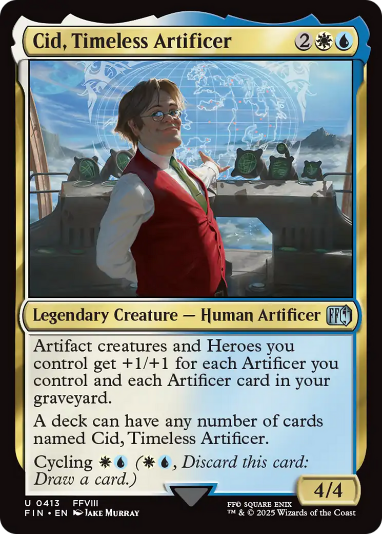 Cid, Timeless Artificer (0413) [FINAL FANTASY] | Tabernacle Games