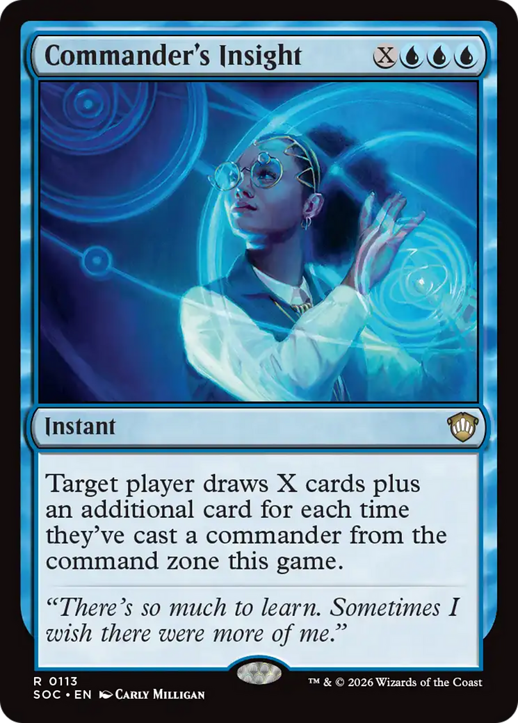 Commander's Insight [Secrets of Strixhaven Commander] | Tabernacle Games