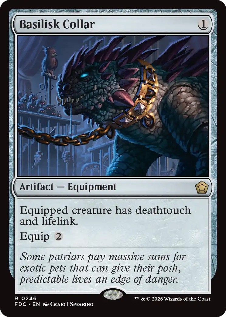 Basilisk Collar [Foundations Commander] | Maze of Fitzroy