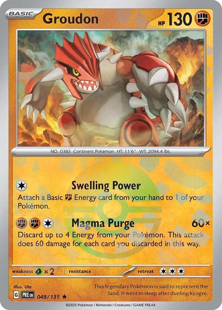 Groudon (049/131) (Poke Ball Pattern) [Scarlet & Violet: Prismatic Evolutions] | Tabernacle Games