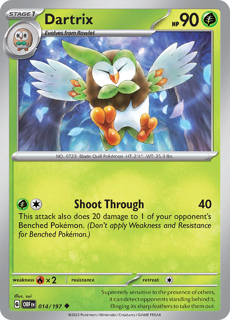 Dartrix (014/197) [Scarlet & Violet: Obsidian Flames] | Tabernacle Games